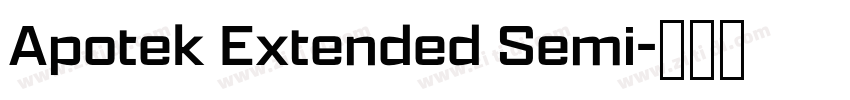 Apotek Extended Semi字体转换